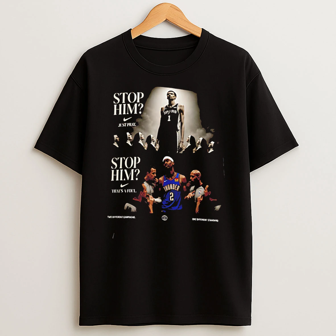 Spurs Vs Thunder Game 5 2026 Eastern Conference Champions Stop Him Tee Tshirt Hoodie