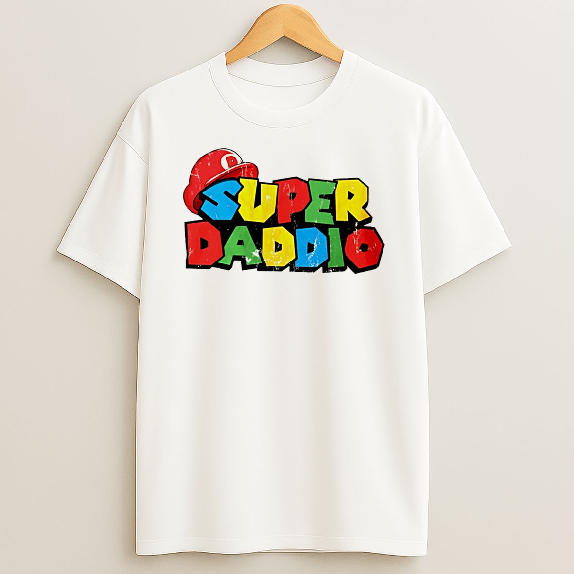 Super Daddio Mario Cartoon Tee T Shirt