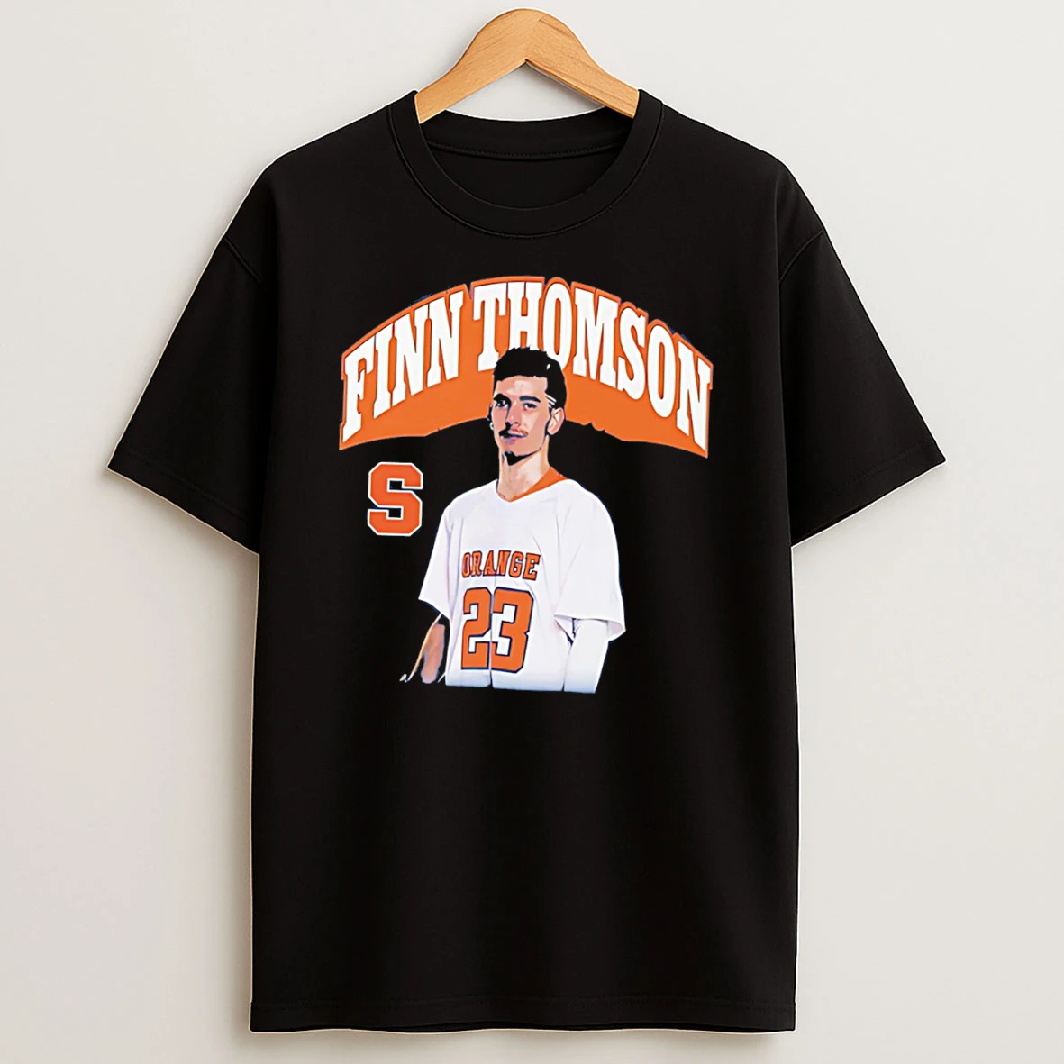 Syracuse Orange Mens Lacrosse Finn Thomson Illustration Tee Tshirt Hoodie
