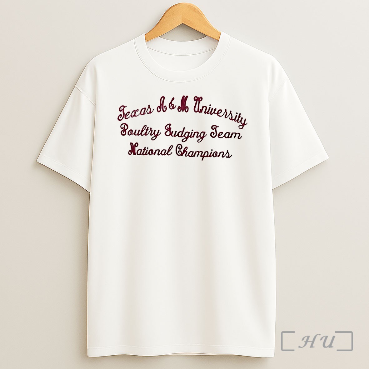 Texas Am University Poultry Judging Team National Champions T Shirt