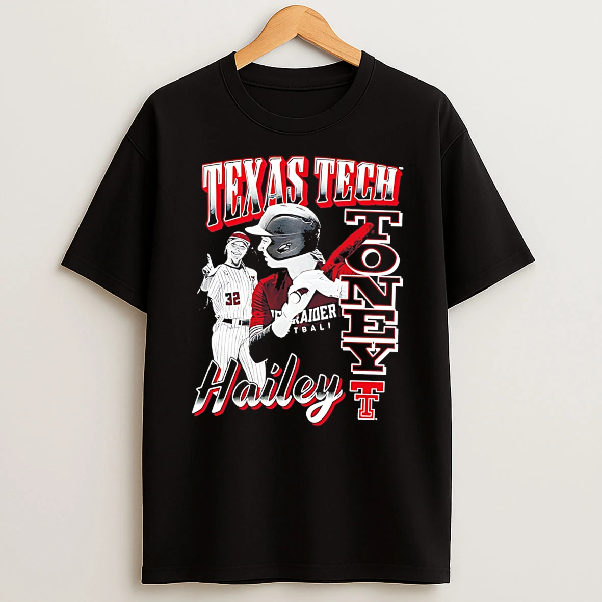 Texas Tech Red Raiders Hailey Toney Illustration Tee Tshirt Hoodie