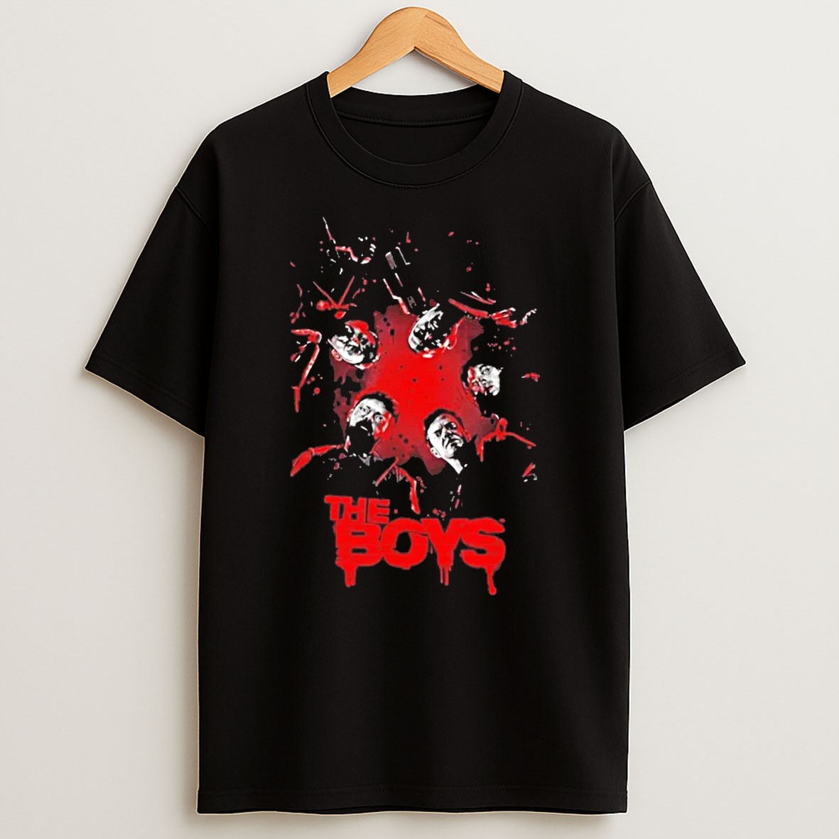 The Boys Blood Red Vintage Horror T Shirt