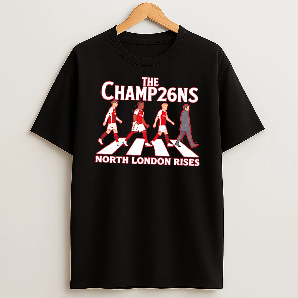 The Champ26ns North London Rises Arsenal Champions Abbey Road Tee Tshirt Hoodie