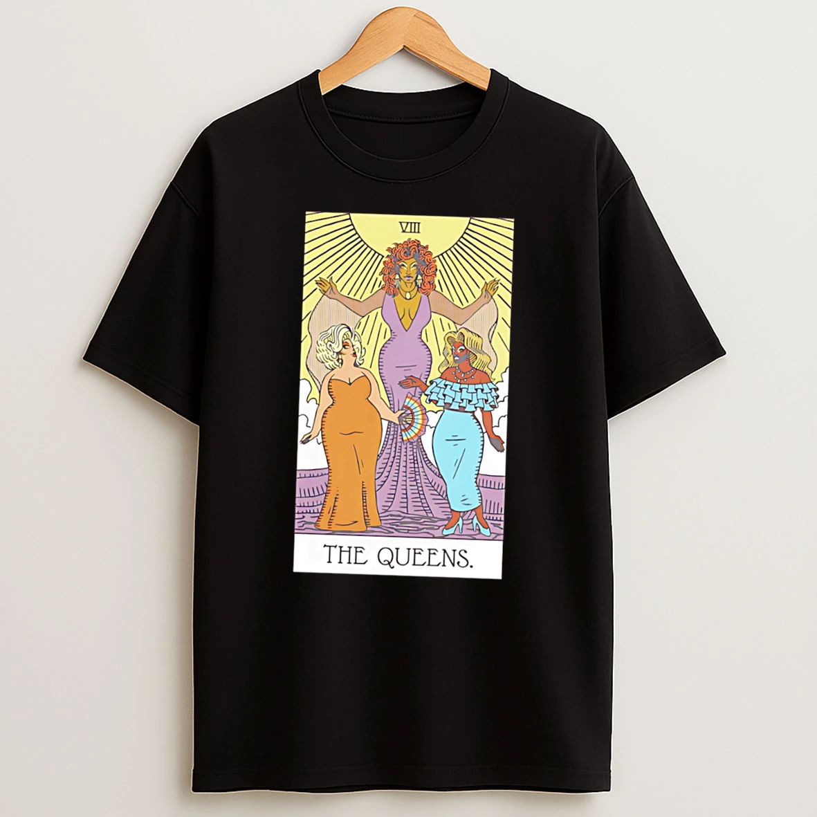 The Queens Viii Tarot Cards Tee Tshirt Hoodie