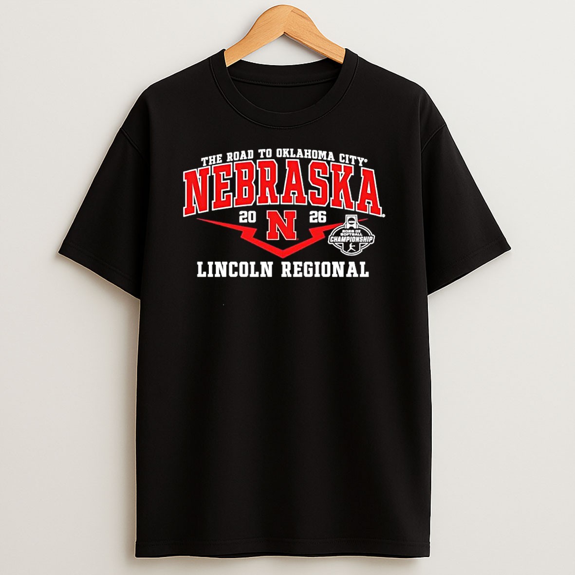 The Road To Oklahoma City Nebraska 2026 Division I Softball Championship Lincoln Regional T Shirt