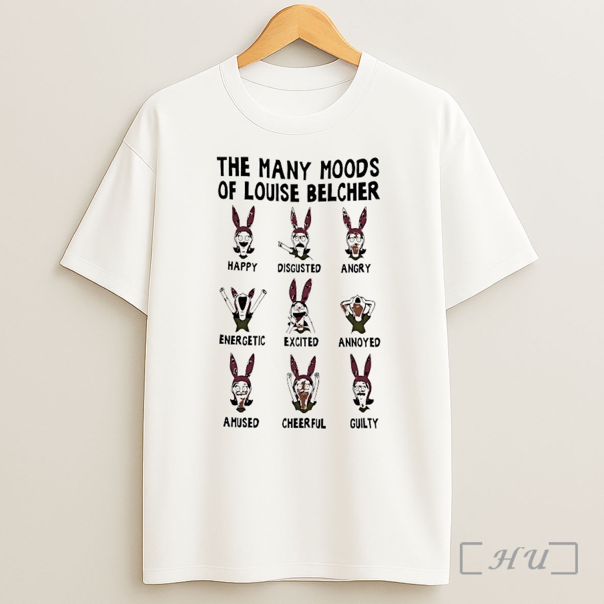 The Many Moods Of Louise Belcher T Shirt