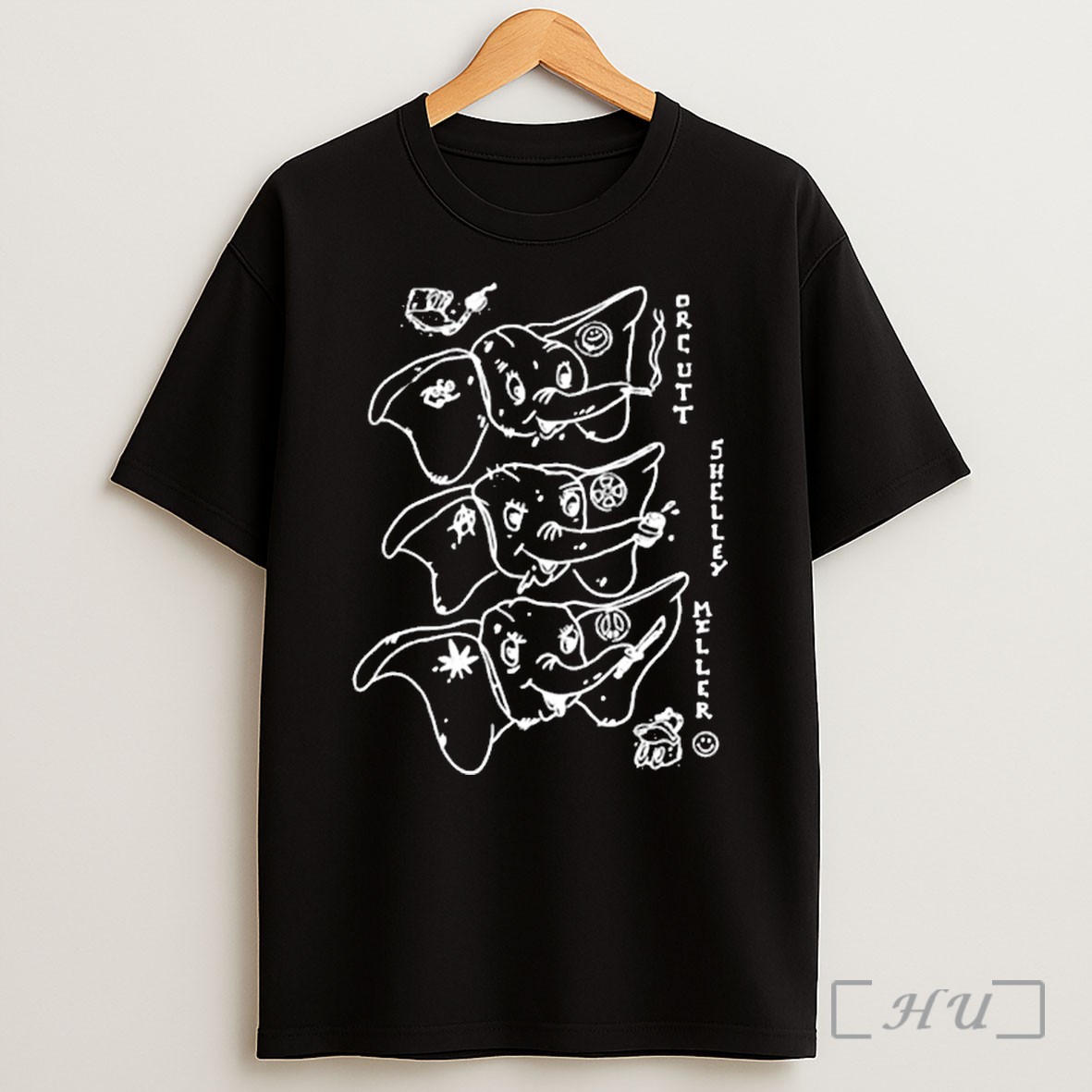 Three Elephants Orcutt Shelley Miller T Shirt
