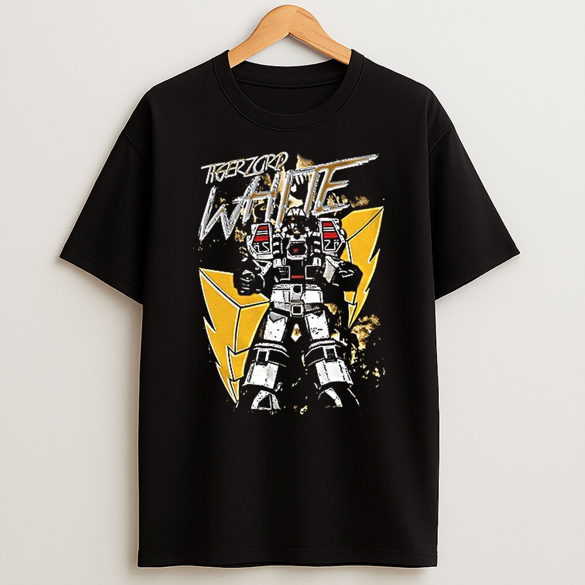 Tigerzord White Ranger Mighty Morphin Power Rangers T Shirt