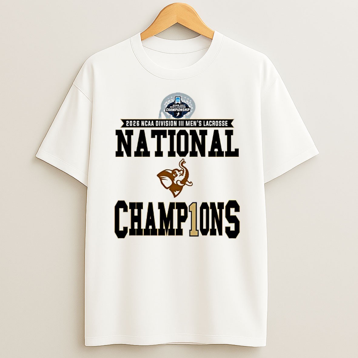 Tufts Jumbos 2026 Ncaa Division Iii Mens Lacrosse National Champions T Shirt