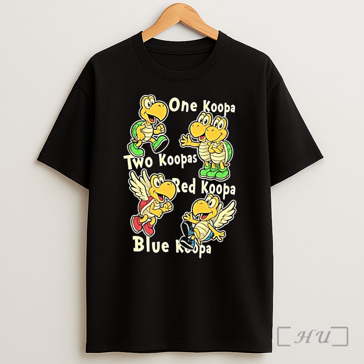 Turtle Game Poem One Koopa Two Koopas Red Koopa Blue Koopa T Shirt