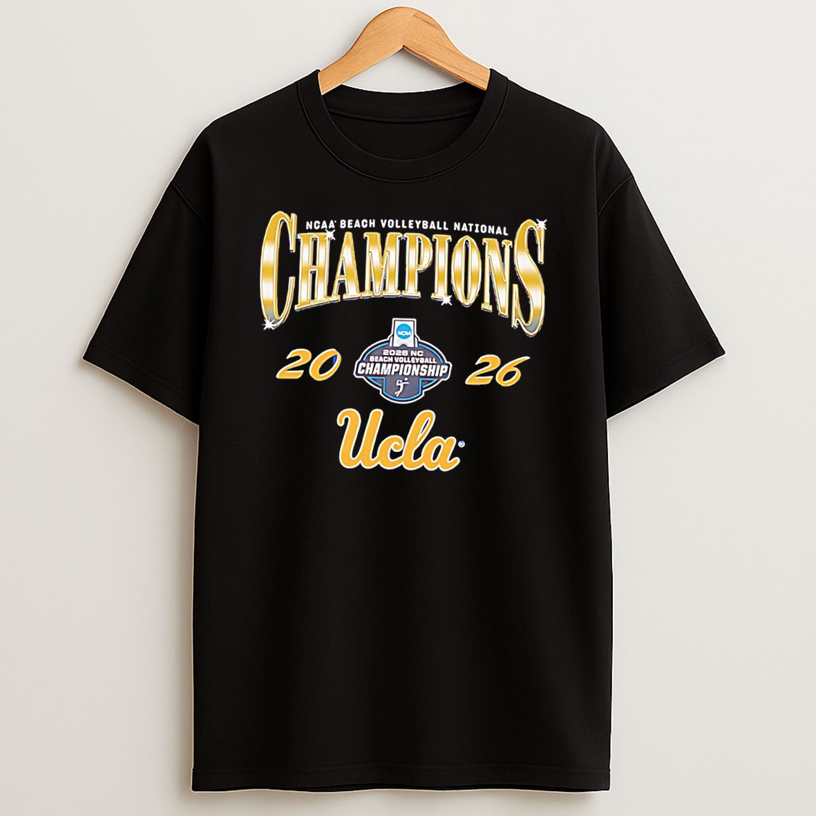 Ucla Womens Beach Volleyball 2026 Ncaa National Champions Tee T Shirt