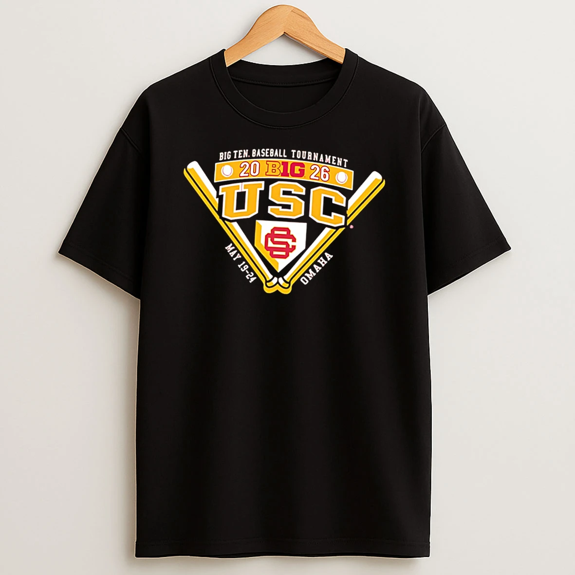 Usc Trojans 2026 Big Ten Baseball Tournament Participant Tee Tshirt Hoodie