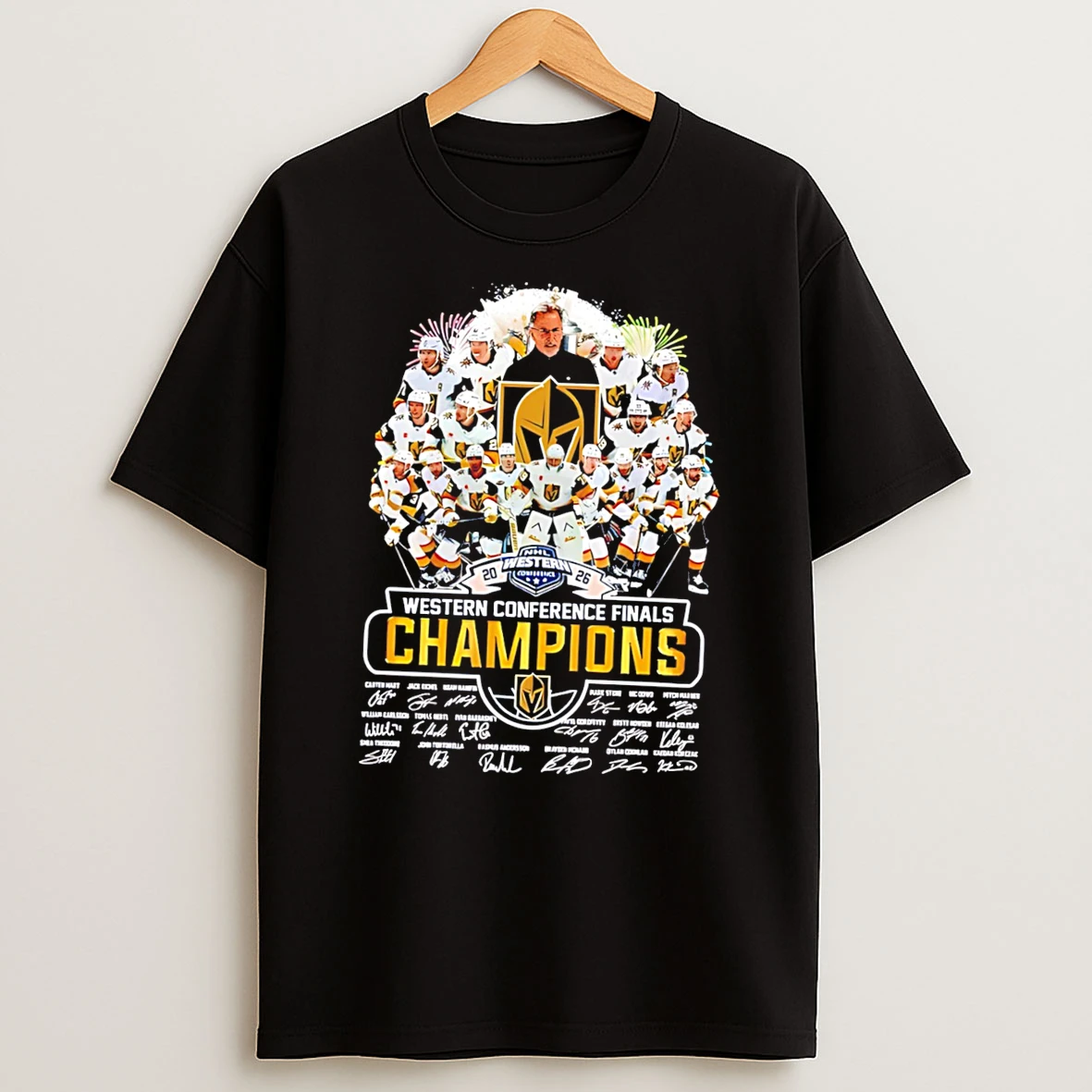 Vegas Golden Knights 2026 Western Conference Champions Signature Tee Tshirt Hoodie