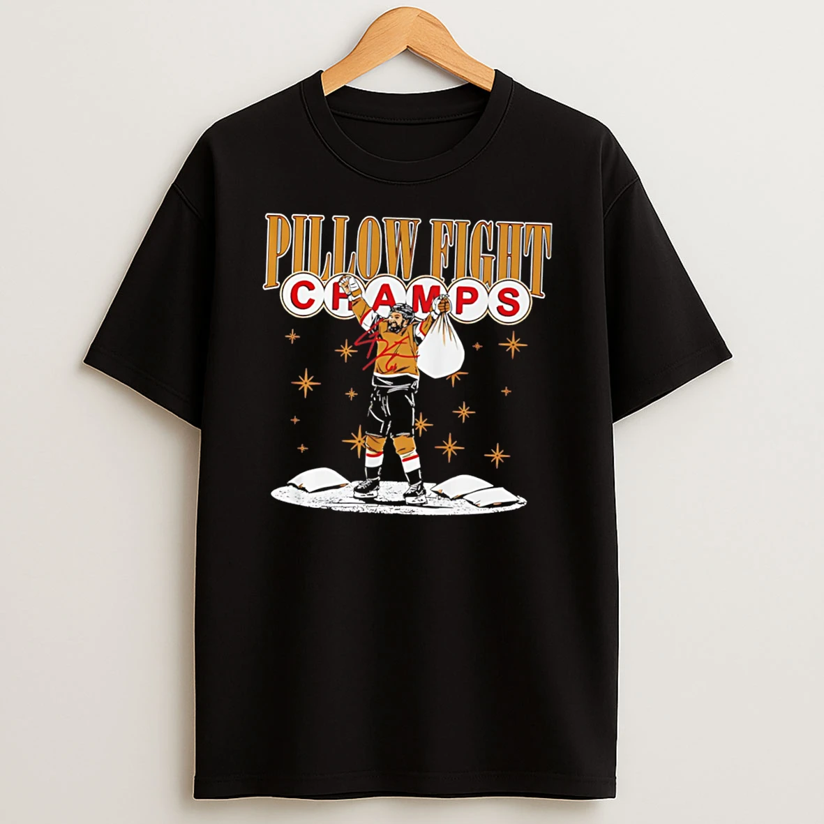 Vegas Hockey Pillow Fight Champions 2026 Tee Tshirt Hoodie