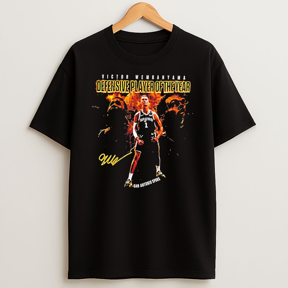 Victor Wembanyama Nba Defensive Player Of The Year Signature Tee T Shirt