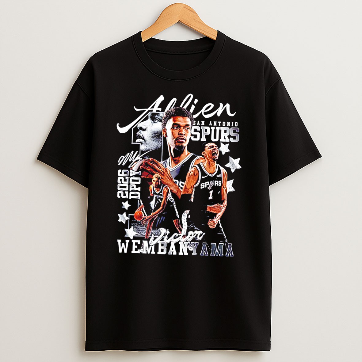 Victor Wembanyama San Antonio Spurs 2026 Dpoy Graphic Tee T Shirt