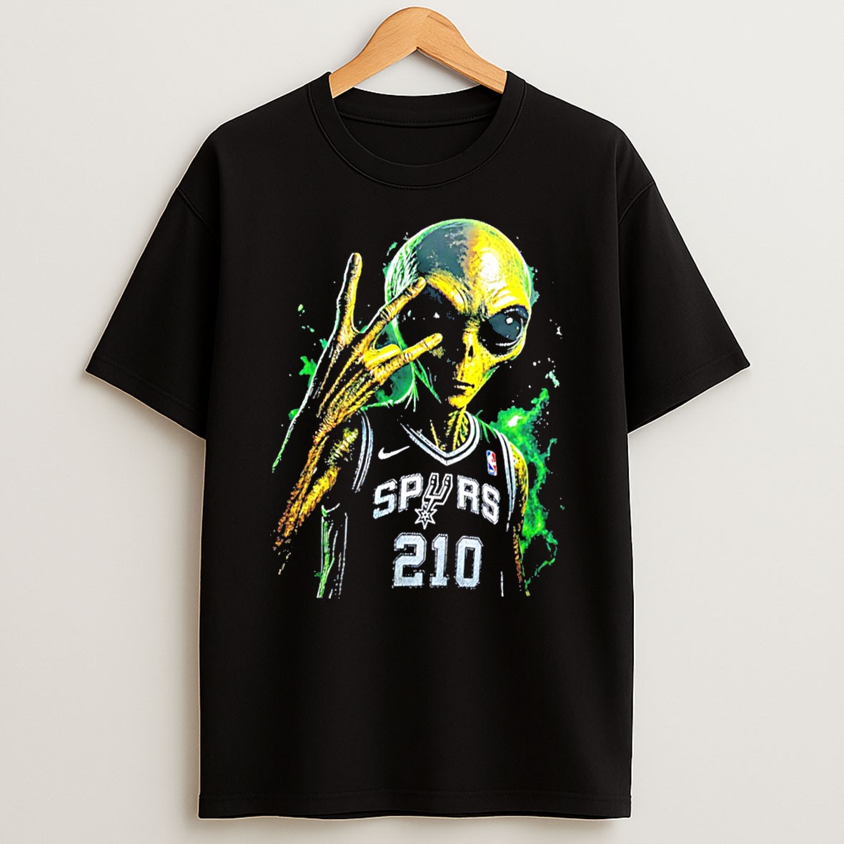 Victor Wembanyama San Antonio Spurs X Alien Graphic Tee T Shirt