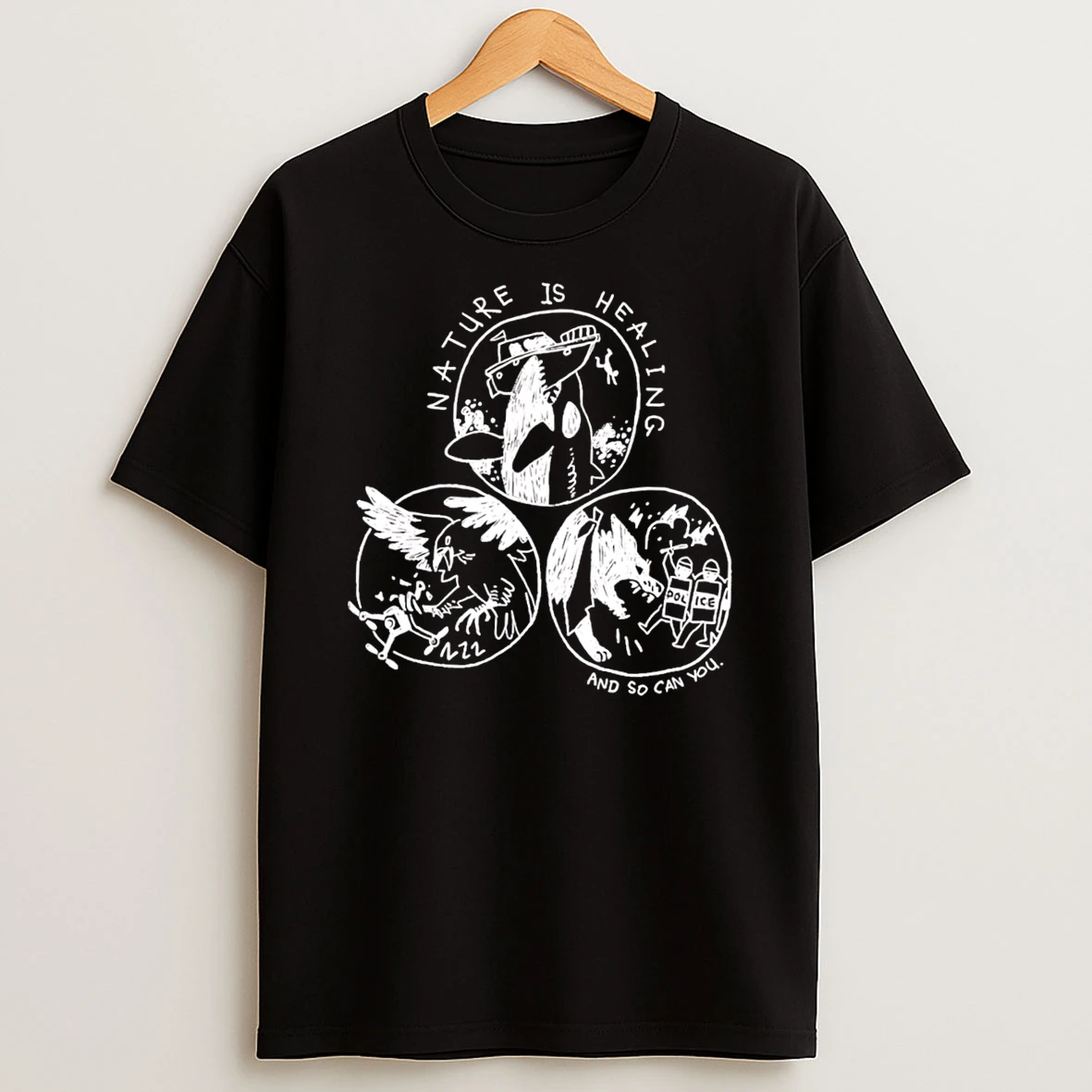 Whale Nature Is Healing And So Can You Tee Tshirt Hoodie