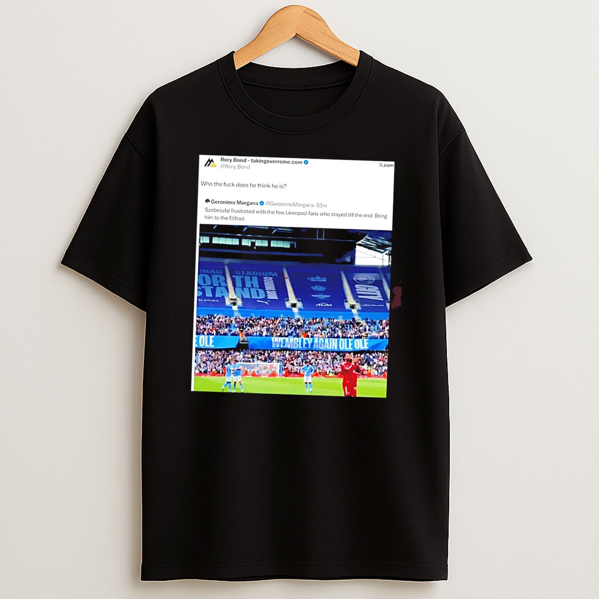 Wory Bound Geronimo Morgans Liverpool Who The Fuck Does He Think He Is Tee T Shirt