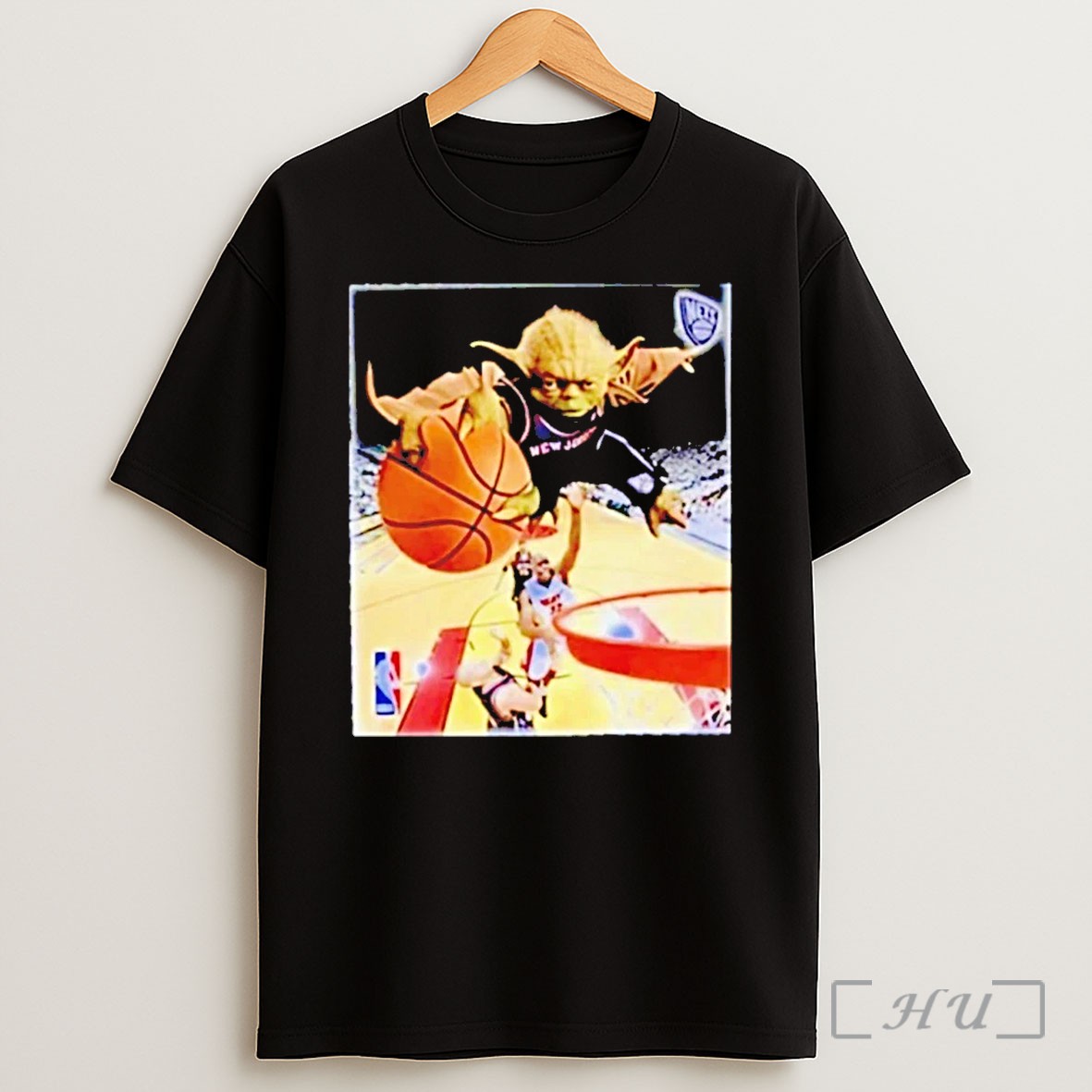 Yoda Slam Dunk Brooklyn Nets T Shirt