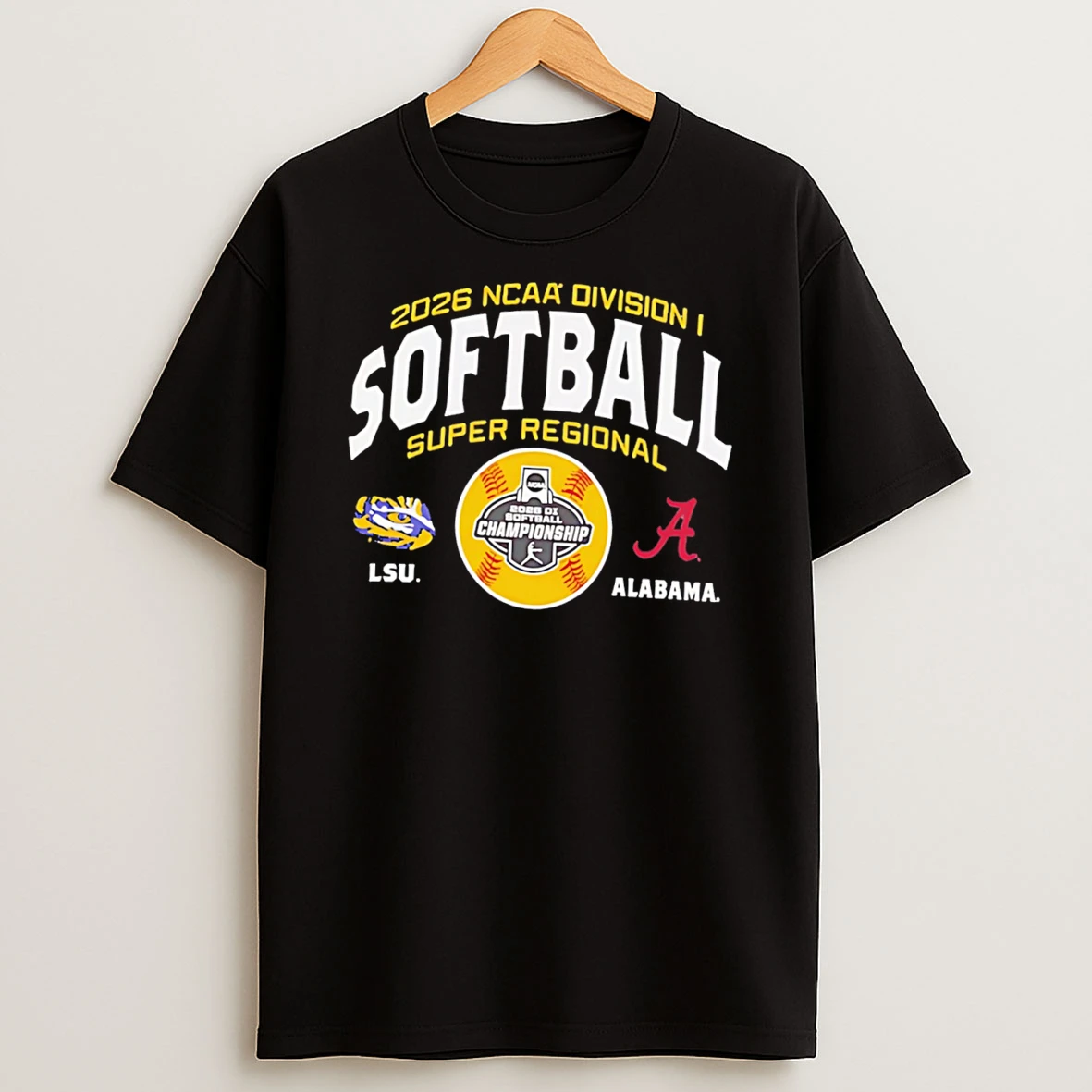 Alabama Crimson Tide Vs Lsu Tigers 2026 Ncaa Softball Super Regional Matchup Tee Tshirt Hoodie