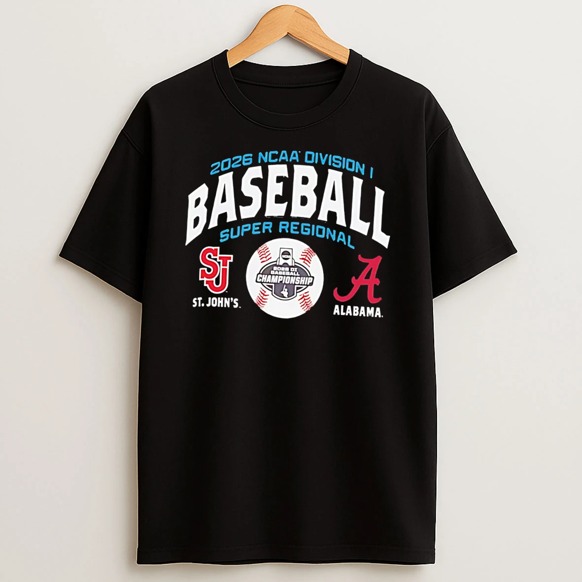 Alabama Crimson Tide Vs St Johns Red Storm 2026 Ncaa Baseball Super Regional Matchup Tee Tshirt Hoodie