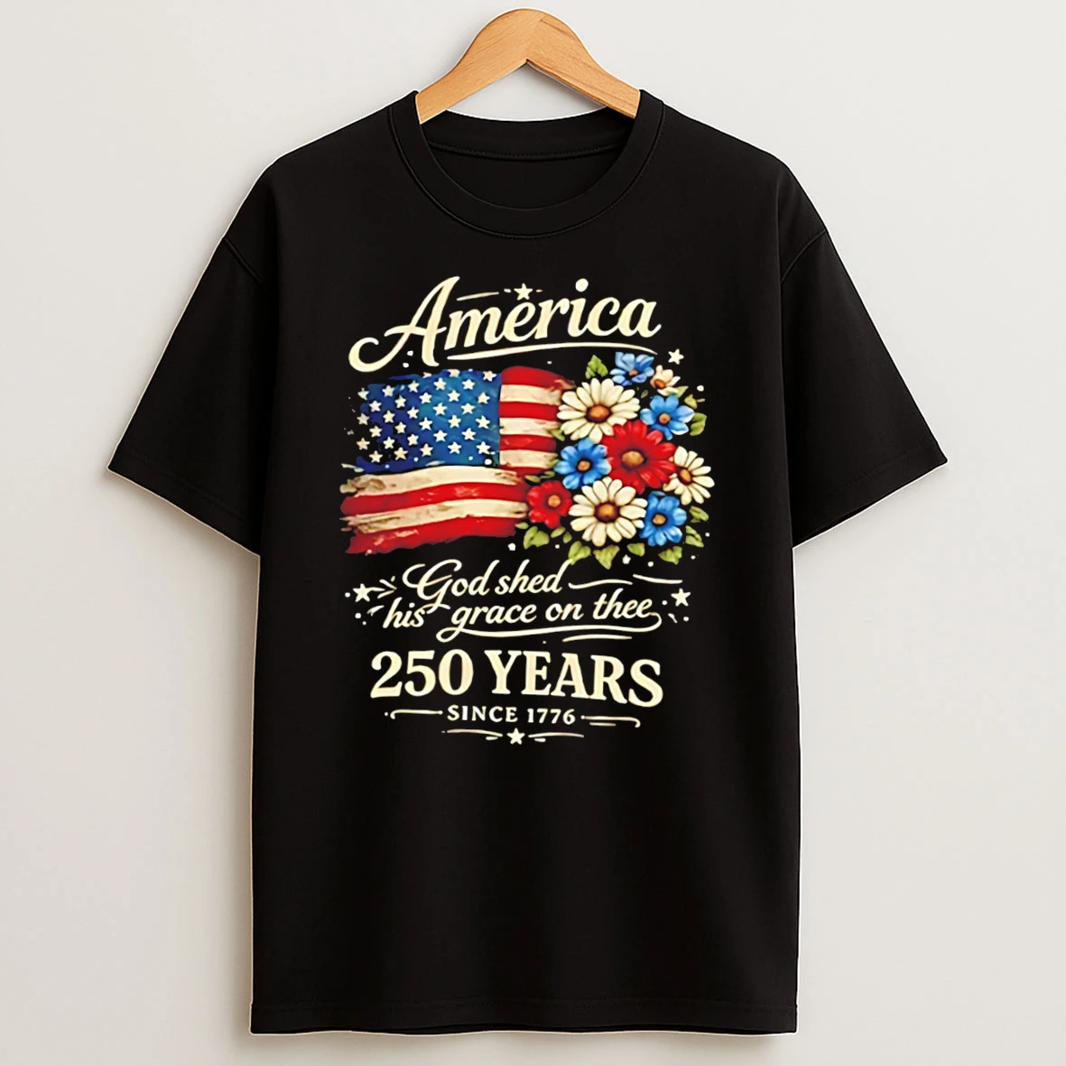 America 250 God Shed His Grace On Thee Tee Tshirt Hoodie