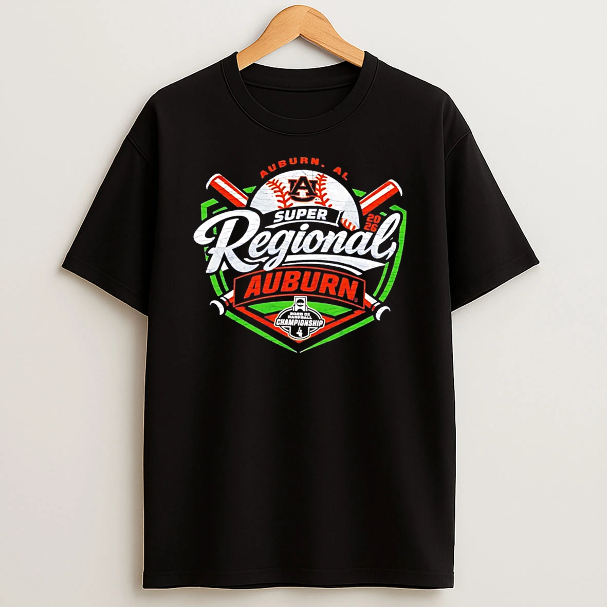 Auburn Baseball Super Regionals Logo Tee Tshirt Hoodie
