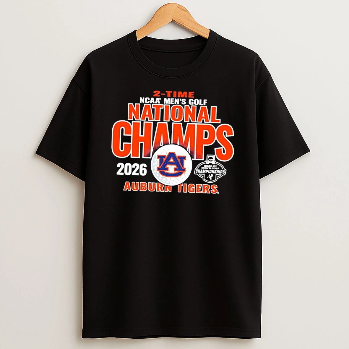 Auburn Tigers 2026 2 Time Ncaa Mens Golf National Champions Tee Tshirt Hoodie