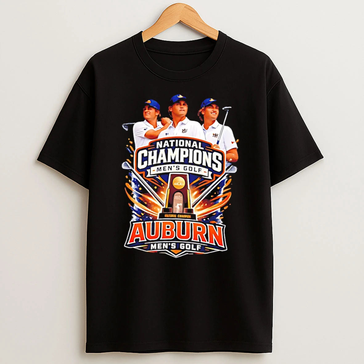 Auburn Tigers Golf 2026 Ncaa National Champions Tee Tshirt Hoodie