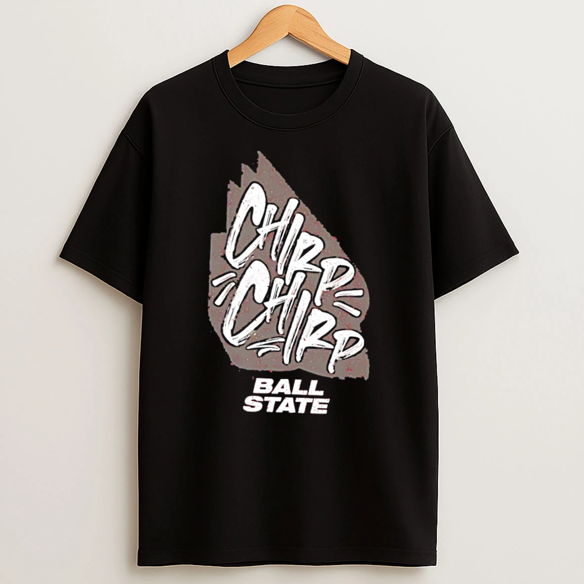 Ball State Cardinals Chirp Chirp Text Tee Tshirt Hoodie