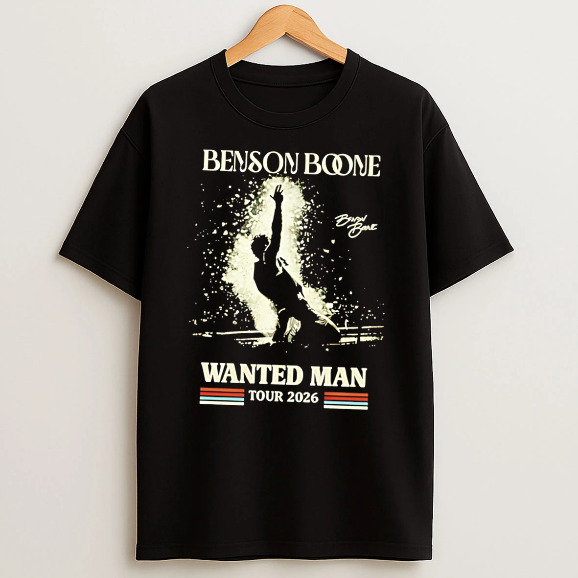 Benson Boone Wanted Man Tour 2026 Concert Tee Tshirt Hoodie