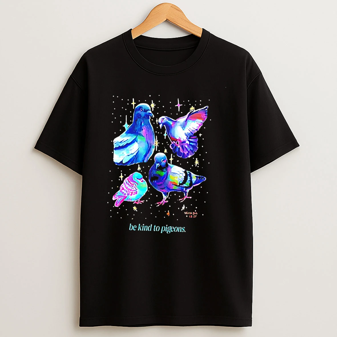 Born Iridescent Pigeon Dove Be Kind To Pigeons Tee Tshirt Hoodie
