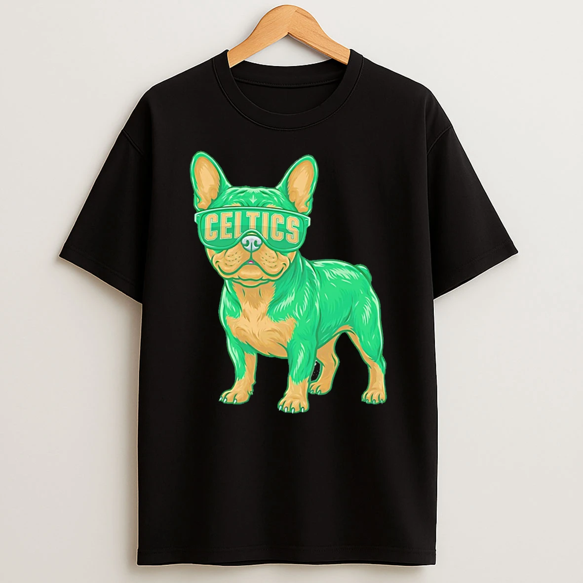 Boston Celtics French Bulldog Cartoon Tee Tshirt Hoodie