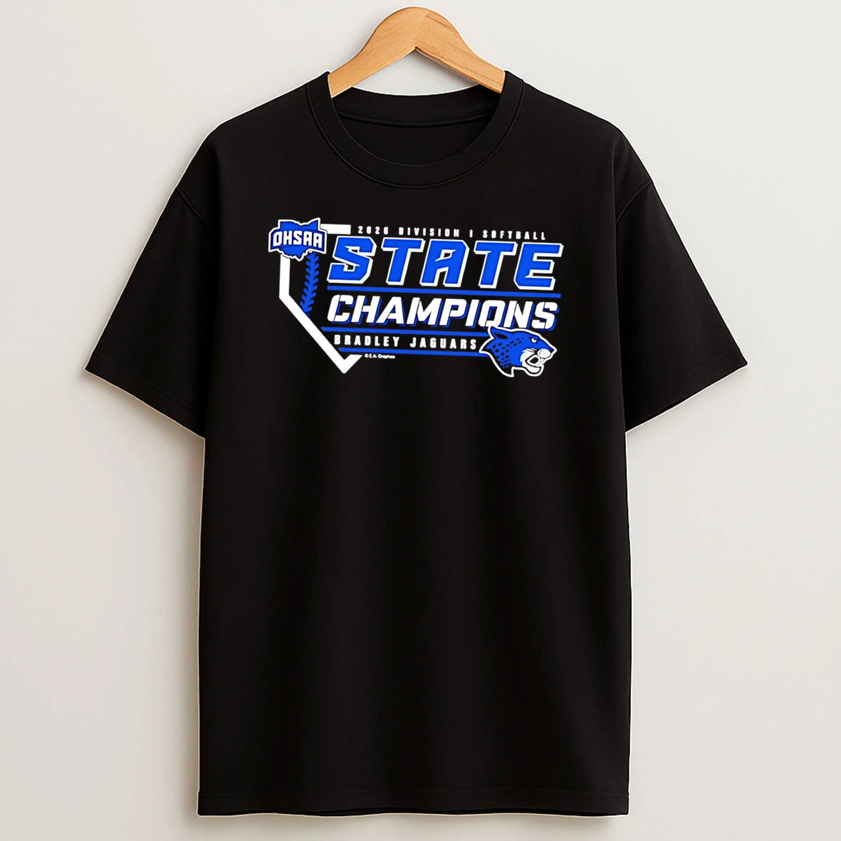 Bradley Jaguars 2026 Ohsaa Softball D1 State Champions Tee Tshirt Hoodie