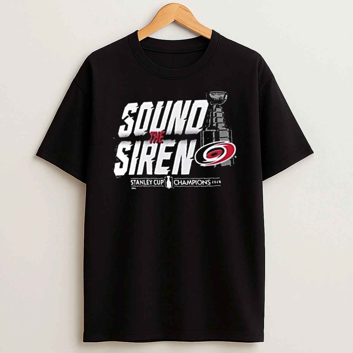 Carolina Hurricanes 2026 Stanley Cup Champions Sound The Siren Parade T Shirt