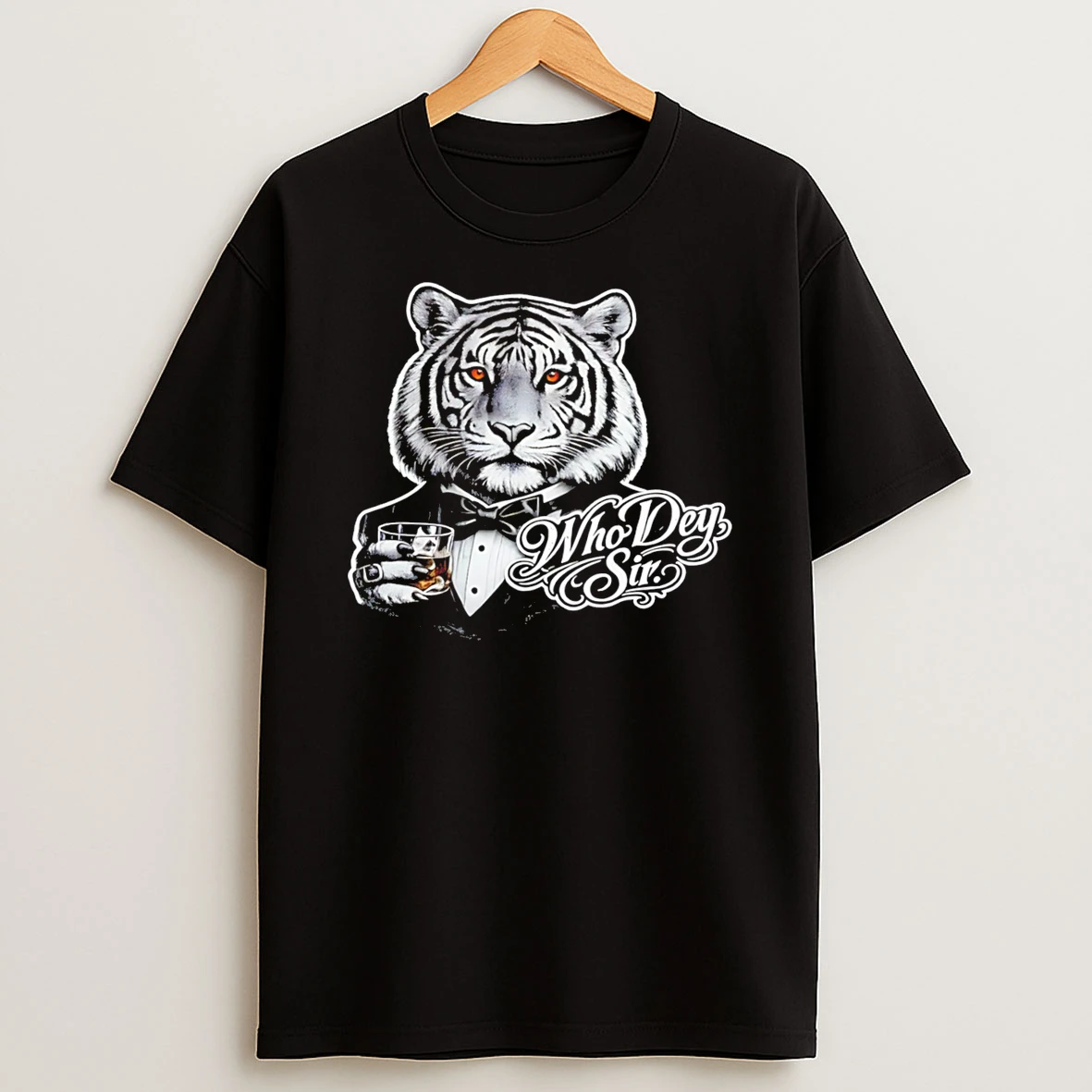 Cincinnati Bengals Tiger Tuxedo Who Dey Sir Tee Tshirt Hoodie