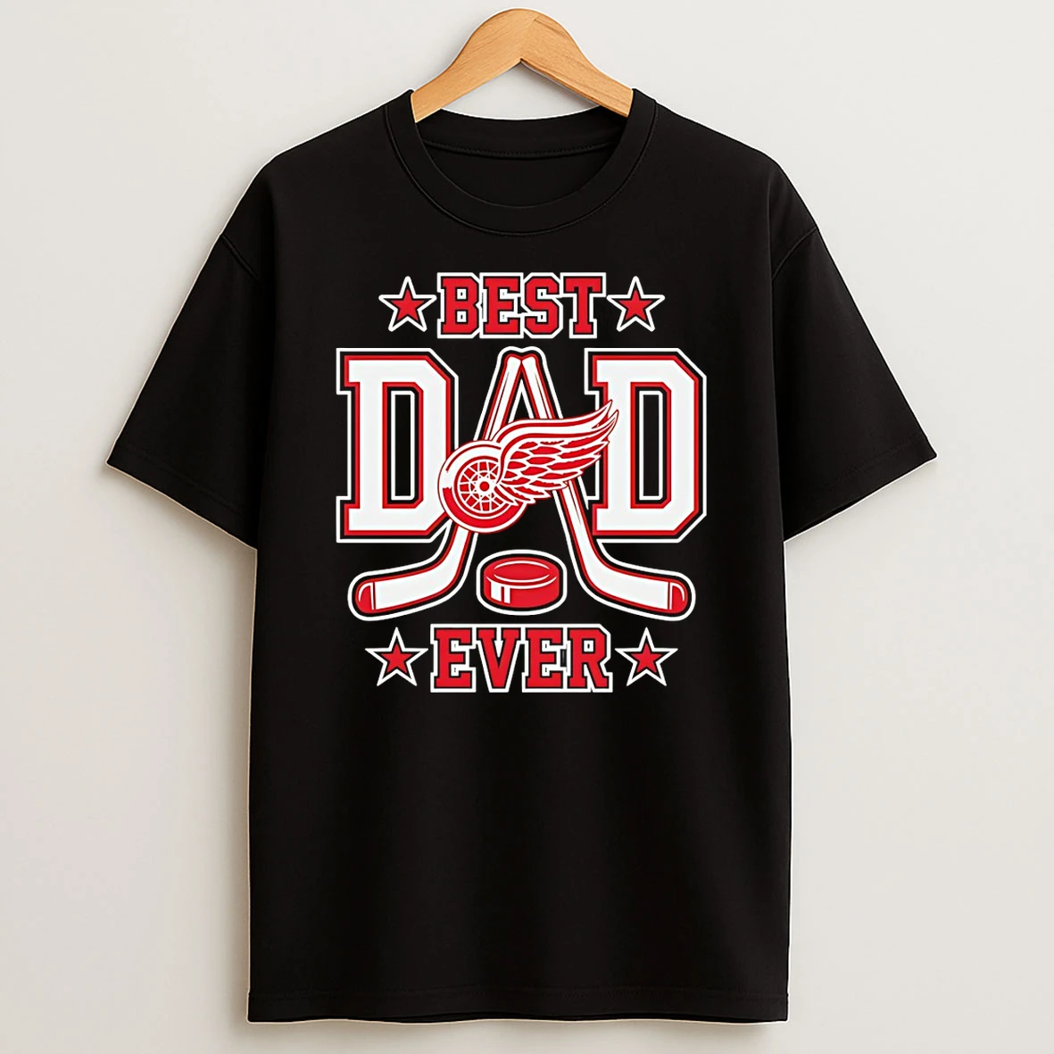 Detroit Red Wings Hockey Best Dad Ever 2026 Tshirt Hoodie