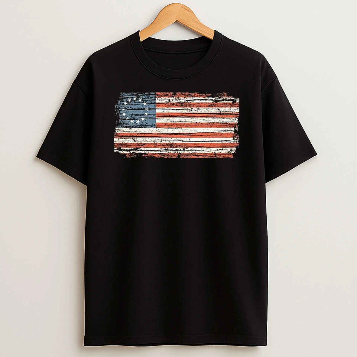 Distressed Betsy Ross Flag T Shirt