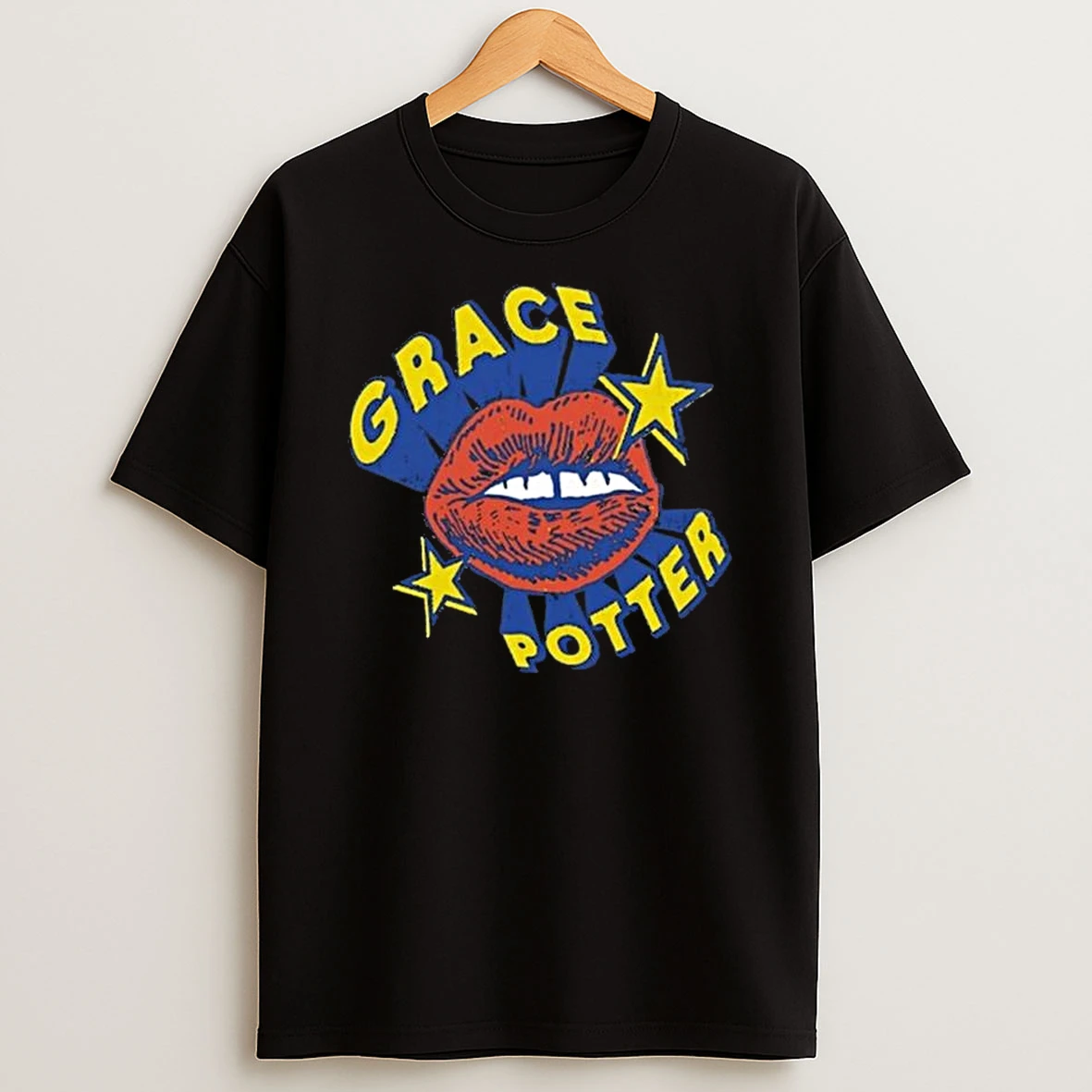 Grace Potter Lips Stars T Shirt