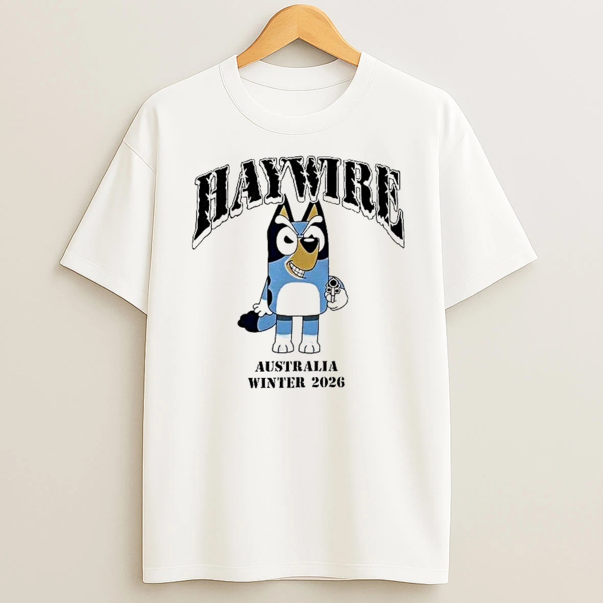Haywire Australia Winter 2026 Tour Merch Bluey T Shirt