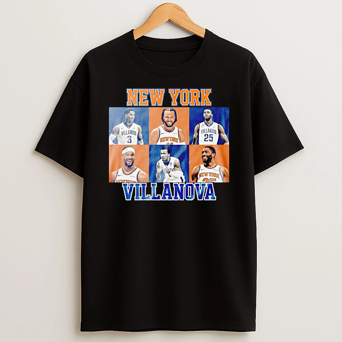 Jalen Brunson Josh Hart Mikal Bridges New York Knicks Villanova Basketball Nba Graphic Tshirt Hoodie