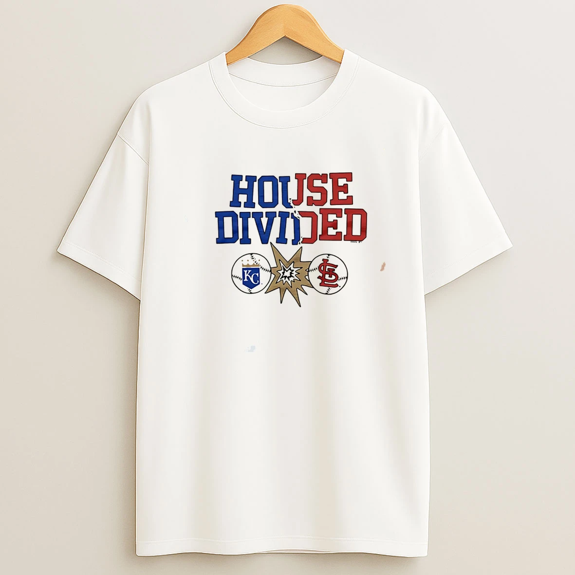 Kansas City Royals Vs St Louis Cardinals House Divided Tee Tshirt Hoodie