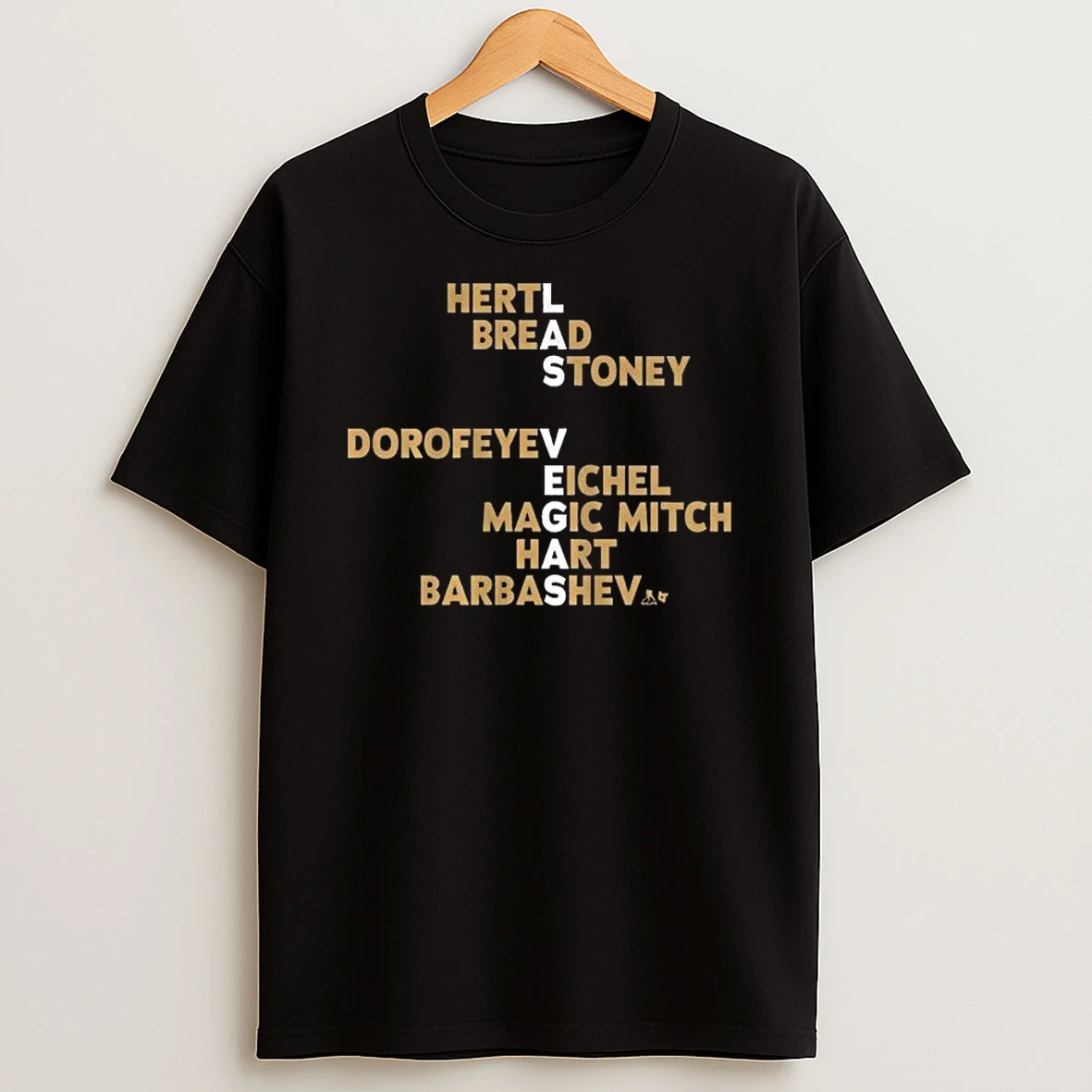 Las Vegas Hockey Names 2026 Hertl Bread Stoney Dorofeyev T Shirt