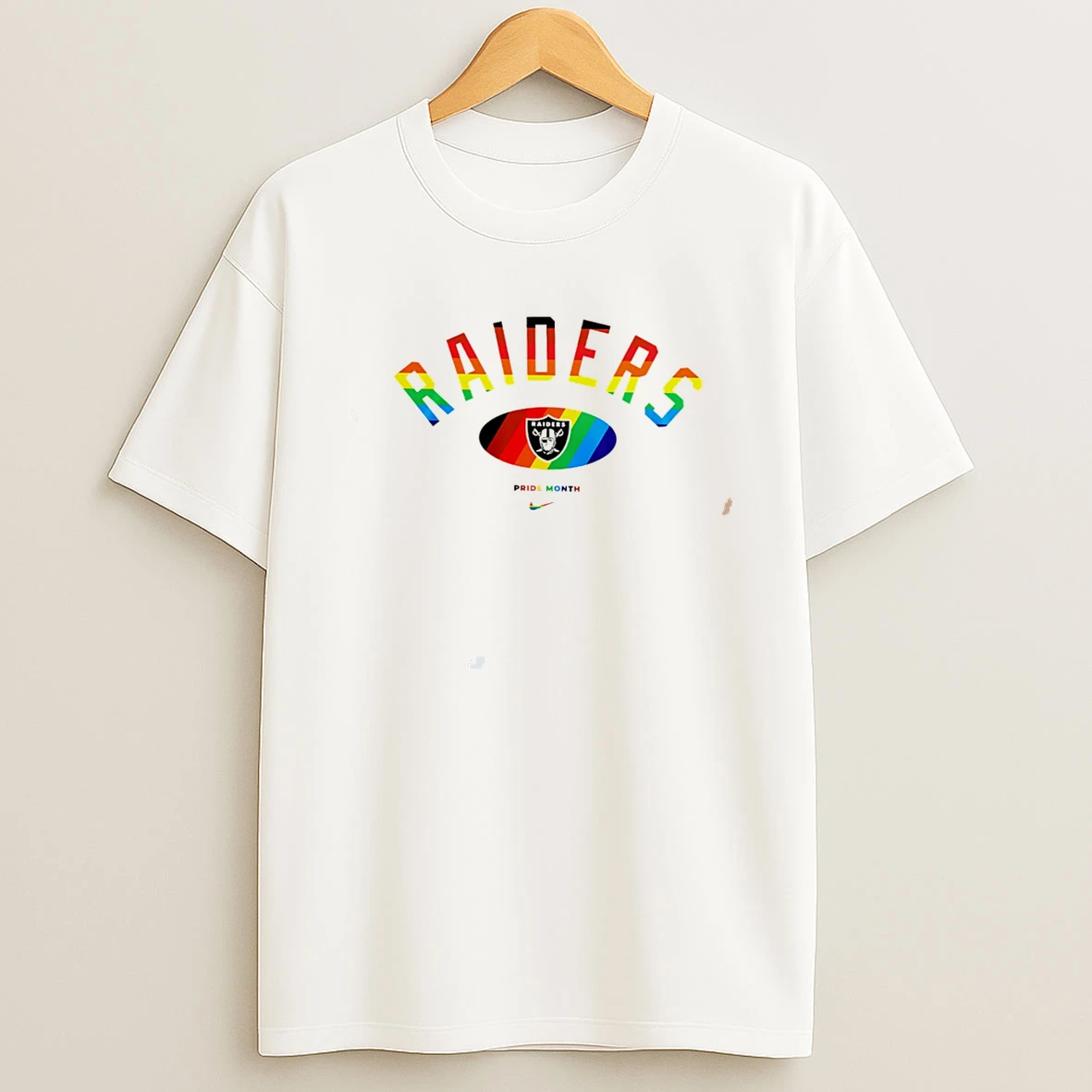 Las Vegas Raiders Pride Month Rainbow Logo Tee Tshirt Hoodie