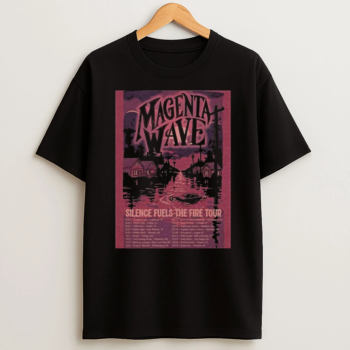 Magenta Wave Silence Fuels The Fire 2026 Tour T Shirt
