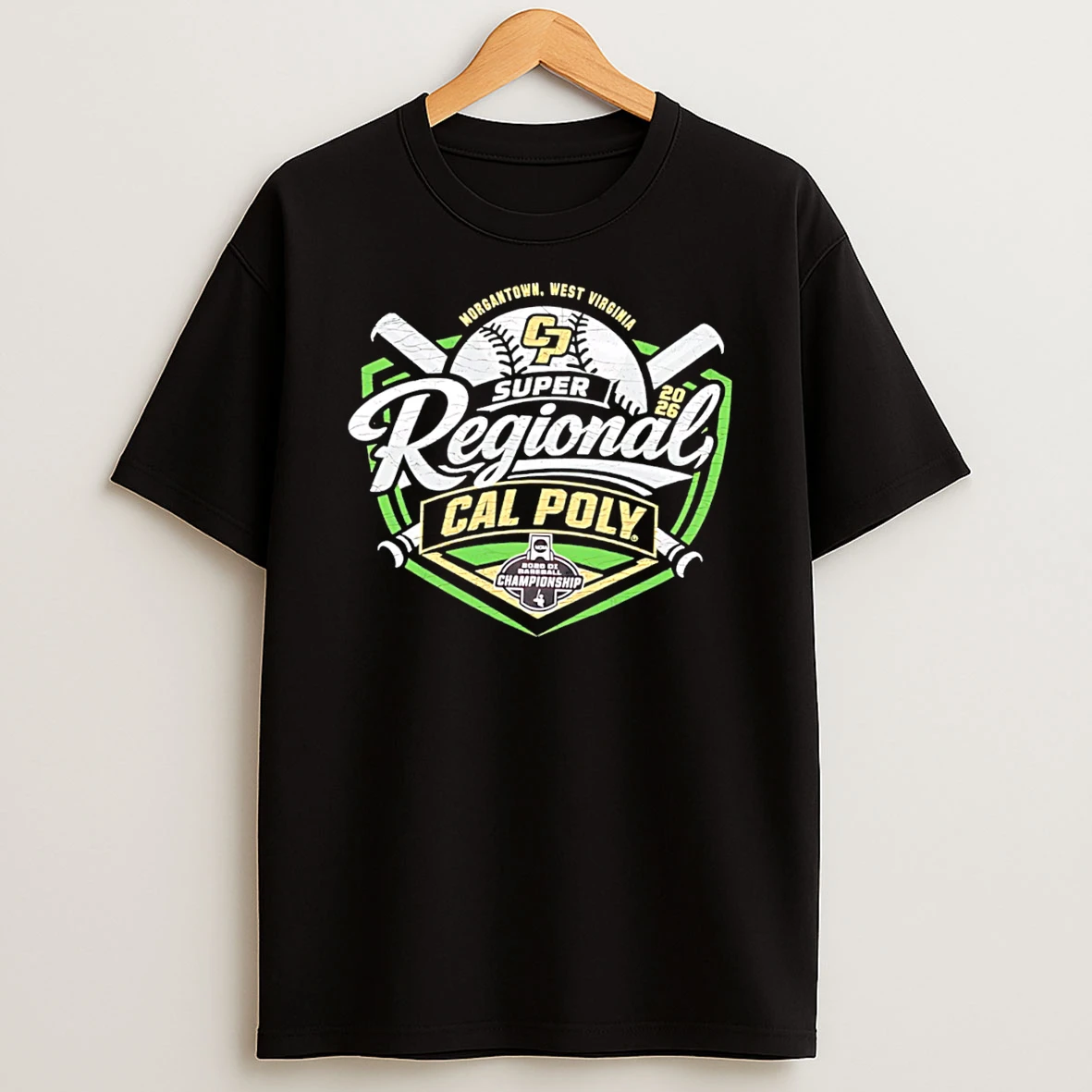 Morgantown West Virginia Super Regional Cal Poly 2026 Tee Tshirt Hoodie