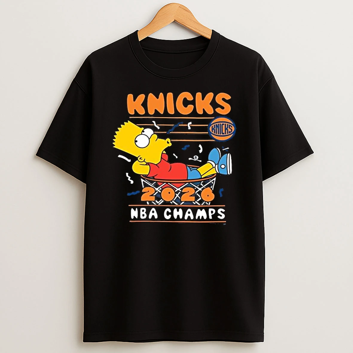New York Knicks X The Simpsons 2026 Nba Finals Champions T Shirt