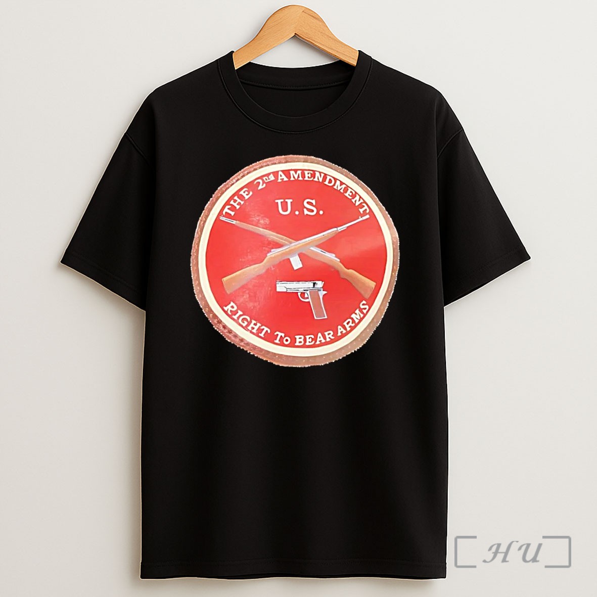 Officials American Constitutional Freedom The 2nd Amendment U S Right To Bear Arms Rifles Pistol Black Shirt