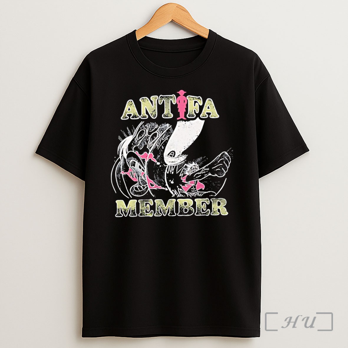 Officials Antifa Member Graphic Vintage Shirt